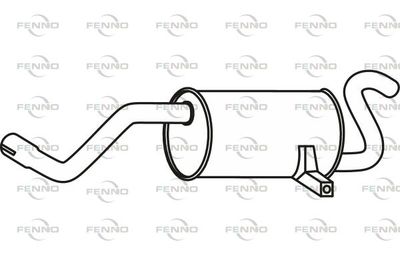  P5113 FENNO Глушитель выхлопных газов конечный