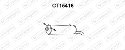  CT15416 VENEPORTE Глушитель выхлопных газов конечный