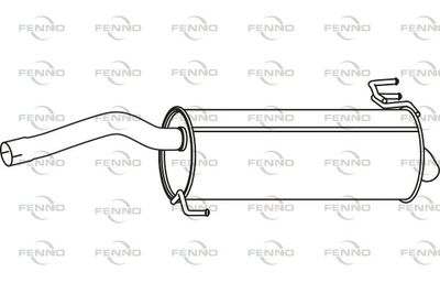  P29059 FENNO Глушитель выхлопных газов конечный