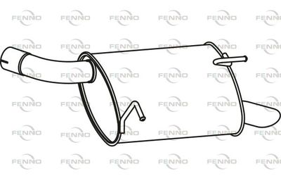  P4136 FENNO Глушитель выхлопных газов конечный