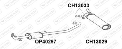  CH13033 VENEPORTE Глушитель выхлопных газов конечный