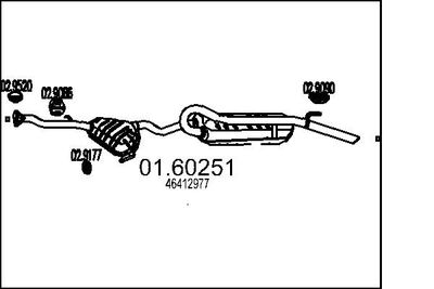  0160251 MTS Глушитель выхлопных газов конечный
