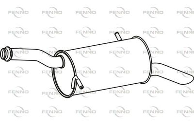  P4666 FENNO Глушитель выхлопных газов конечный