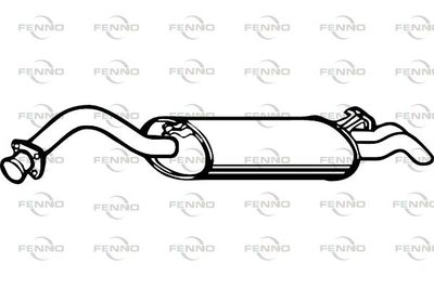  P1200 FENNO Глушитель выхлопных газов конечный