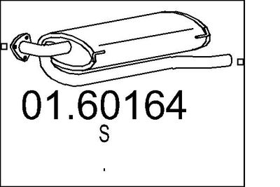  0160164 MTS Глушитель выхлопных газов конечный