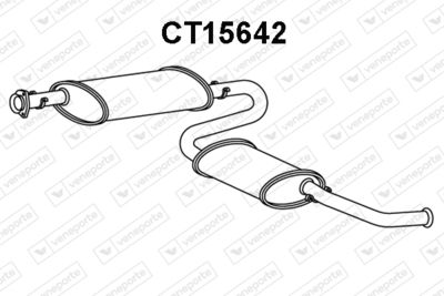  CT15642 VENEPORTE Глушитель выхлопных газов конечный