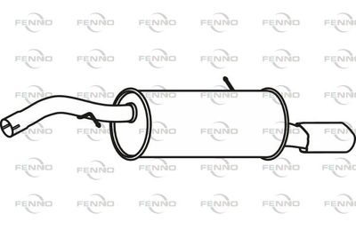  P4638 FENNO Глушитель выхлопных газов конечный