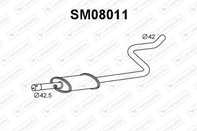  SM08011 VENEPORTE Предглушитель выхлопных газов