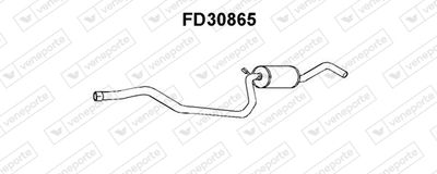  FD30865 VENEPORTE Средний глушитель выхлопных газов