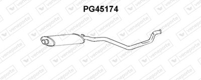  PG45174 VENEPORTE Предглушитель выхлопных газов