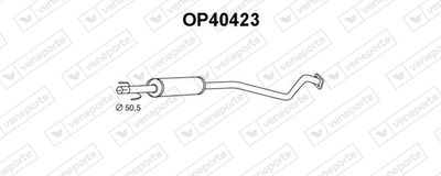  OP40423 VENEPORTE Предглушитель выхлопных газов