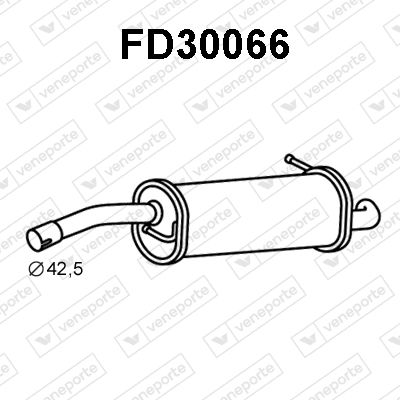  FD30066 VENEPORTE Глушитель выхлопных газов конечный