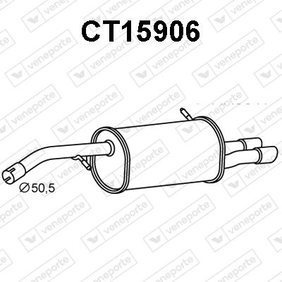  CT15906 VENEPORTE Глушитель выхлопных газов конечный