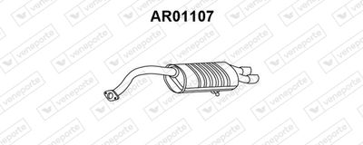  AR01107 VENEPORTE Глушитель выхлопных газов конечный