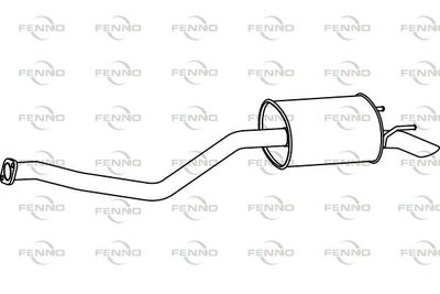  P3194 FENNO Глушитель выхлопных газов конечный