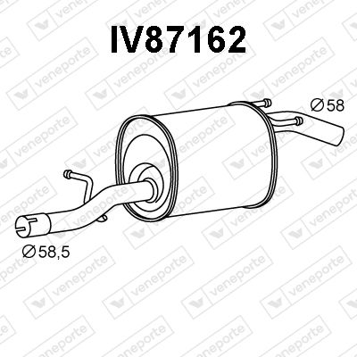  IV87162 VENEPORTE Глушитель выхлопных газов конечный