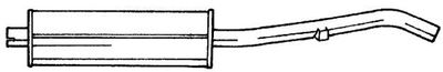  60614 SIGAM Глушитель выхлопных газов конечный