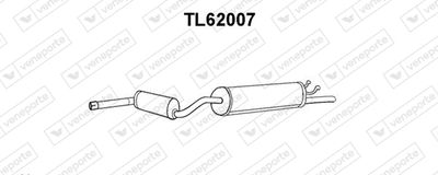  TL62007 VENEPORTE Глушитель выхлопных газов конечный