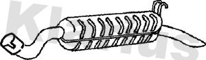  220712 KLARIUS Глушитель выхлопных газов конечный