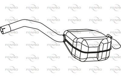  P2395 FENNO Глушитель выхлопных газов конечный