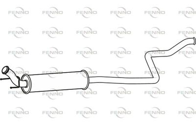  P17050 FENNO Средний глушитель выхлопных газов