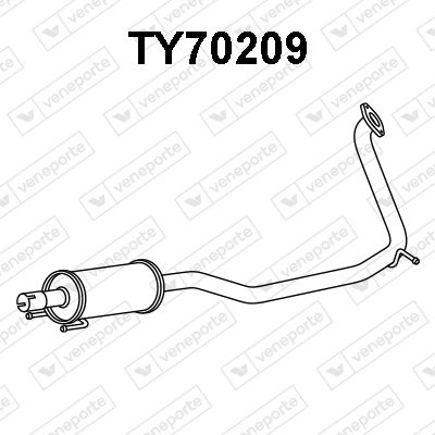  TY70209 VENEPORTE Глушитель выхлопных газов конечный