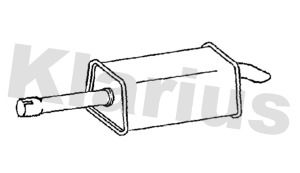 250915 KLARIUS Средний глушитель выхлопных газов