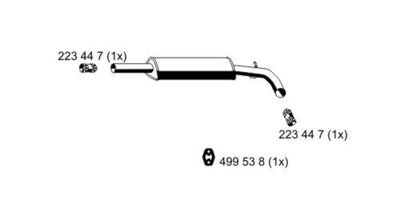  112246 ERNST Средний глушитель выхлопных газов