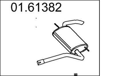  0161382 MTS Глушитель выхлопных газов конечный