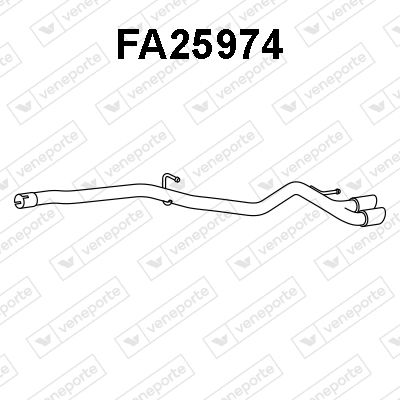  FA25974 VENEPORTE Глушитель выхлопных газов конечный