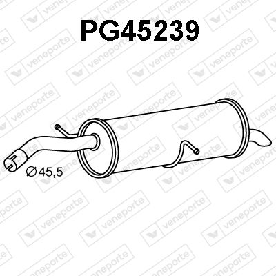  PG45239 VENEPORTE Глушитель выхлопных газов конечный