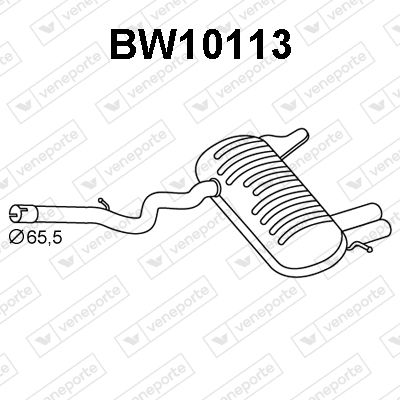  BW10113 VENEPORTE Глушитель выхлопных газов конечный