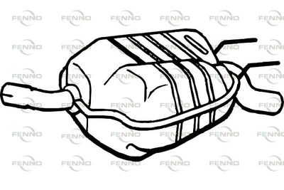  P1030 FENNO Глушитель выхлопных газов конечный