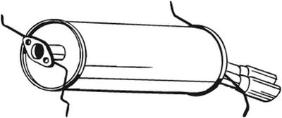  171571 KLOKKERHOLM Глушитель выхлопных газов конечный