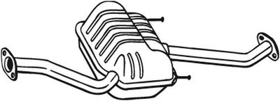  278687 BOSAL Глушитель выхлопных газов конечный