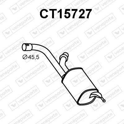  CT15727 VENEPORTE Глушитель выхлопных газов конечный