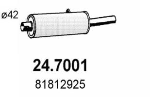  247001 ASSO Глушитель выхлопных газов конечный