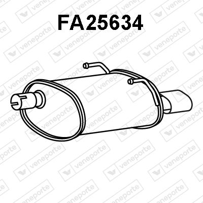  FA25634 VENEPORTE Глушитель выхлопных газов конечный