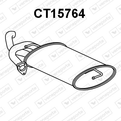  CT15764 VENEPORTE Глушитель выхлопных газов конечный