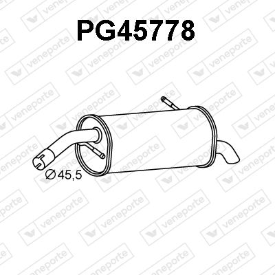  PG45778 VENEPORTE Глушитель выхлопных газов конечный