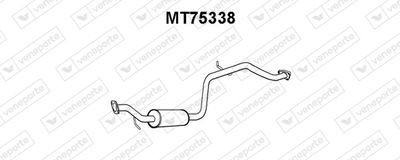  MT75338 VENEPORTE Средний глушитель выхлопных газов