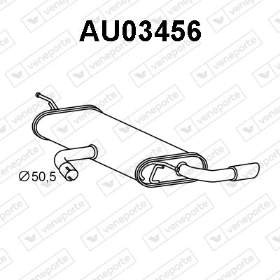  AU03456 VENEPORTE Глушитель выхлопных газов конечный