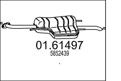  0161497 MTS Глушитель выхлопных газов конечный