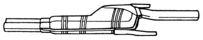  15413 SIGAM Средний глушитель выхлопных газов