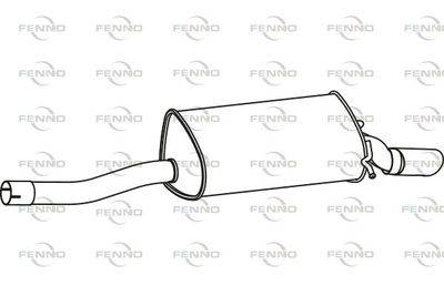  P36039 FENNO Глушитель выхлопных газов конечный