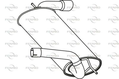  P23019 FENNO Глушитель выхлопных газов конечный