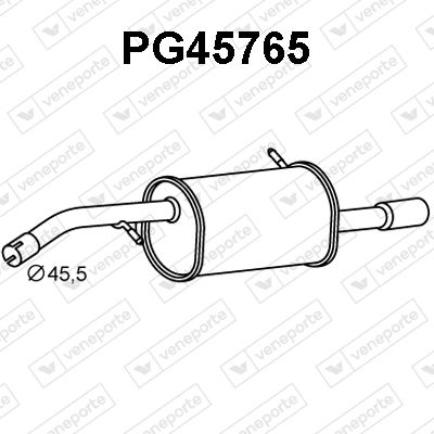  PG45765 VENEPORTE Глушитель выхлопных газов конечный