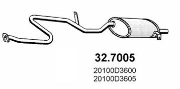  327005 ASSO Глушитель выхлопных газов конечный