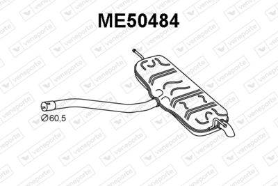  ME50484 VENEPORTE Глушитель выхлопных газов конечный