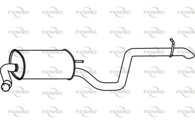  P31011 FENNO Глушитель выхлопных газов конечный